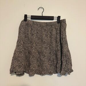 American Eagle Outfitters | Animal Print A-Line Skirt
